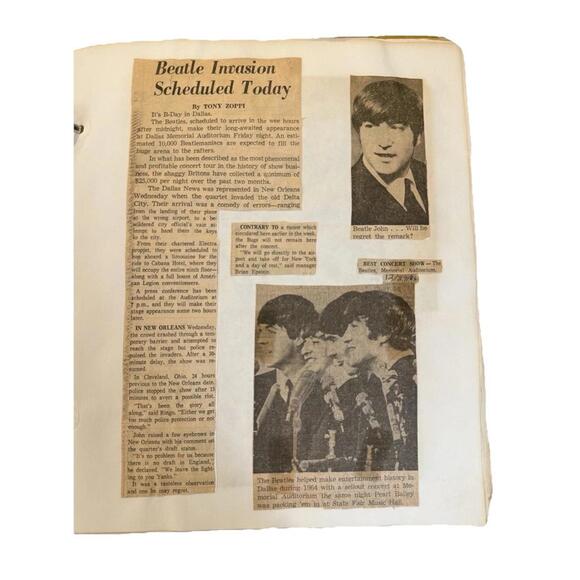 ULTRA-RARE 60s BEATLES Ephemera ~100pgs of ORIGINALS - Picture 11 of 16